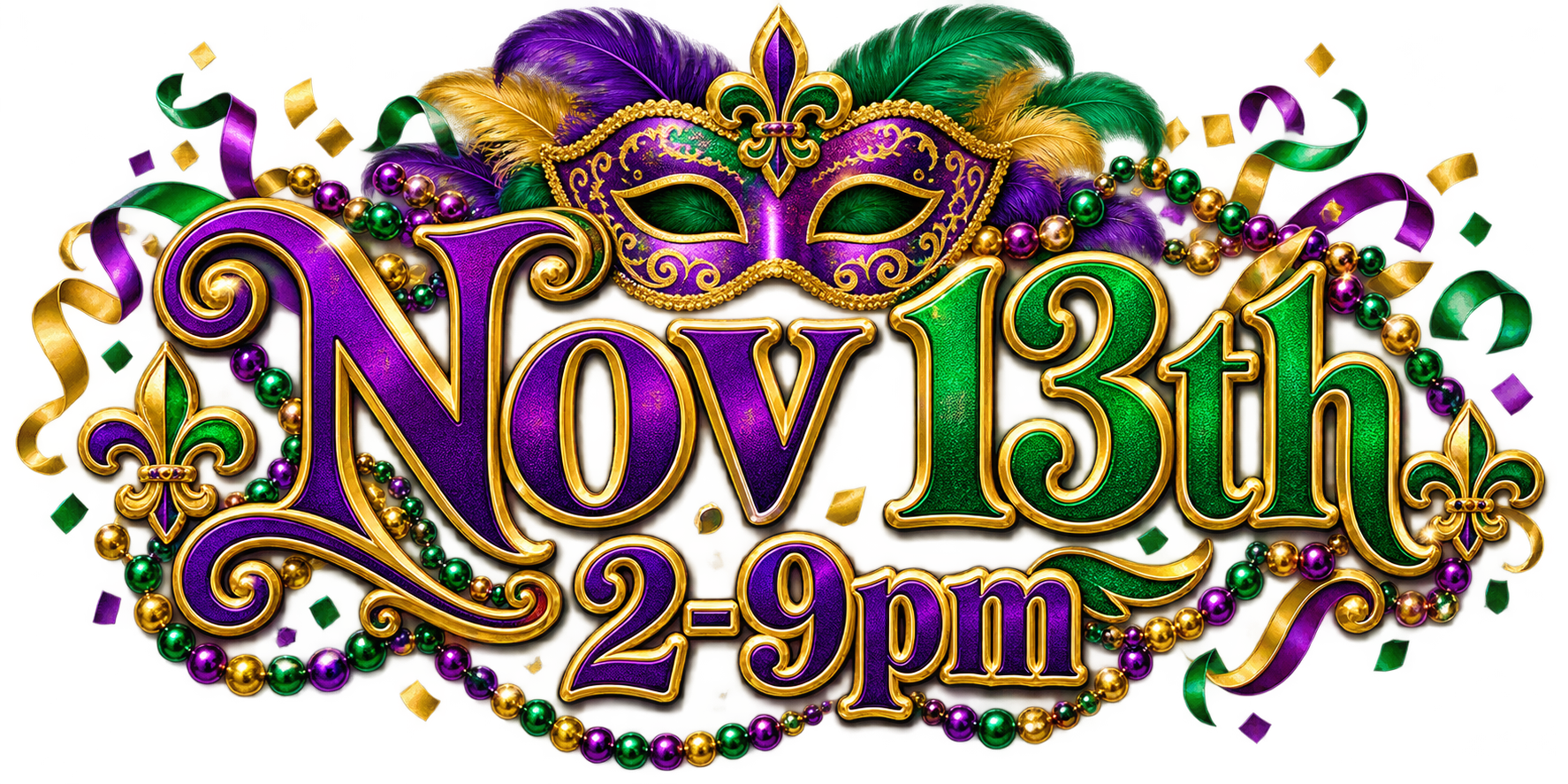 November 13, 2026, 2–9pm Central Time